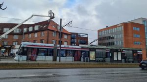 Light Rail Breaks Down in the Middle of Randersvej